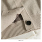 New Plaid single breasted cardigan long sleeved sweater  2055