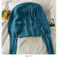 New long sleeve versatile tight solid bottomed top  1833