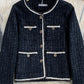 Lady xiaoxiangfeng tweed knitted coat  1668