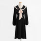Long sleeved dress age reducing slim temperament fairy skirt bottomed skirt  2199