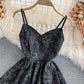 White jacquard suspender dress  2761