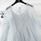 French minority retro doll skirt Sequin mesh dress  2470