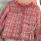 Pink Fashion short women's coat women's long sleeve top  1526