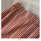 Korean Plaid print versatile medium length skirt for women  2620