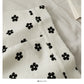 Hong Kong style retro bow printed high waist anti light A-line skirt  2621