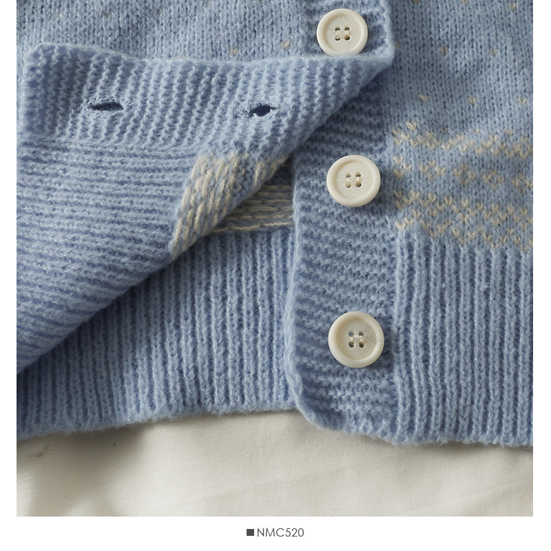 Sweet three-dimensional flower wavelet point short cardigan sweater  2039