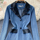 Denim coat women's waist closing thin coat  1525