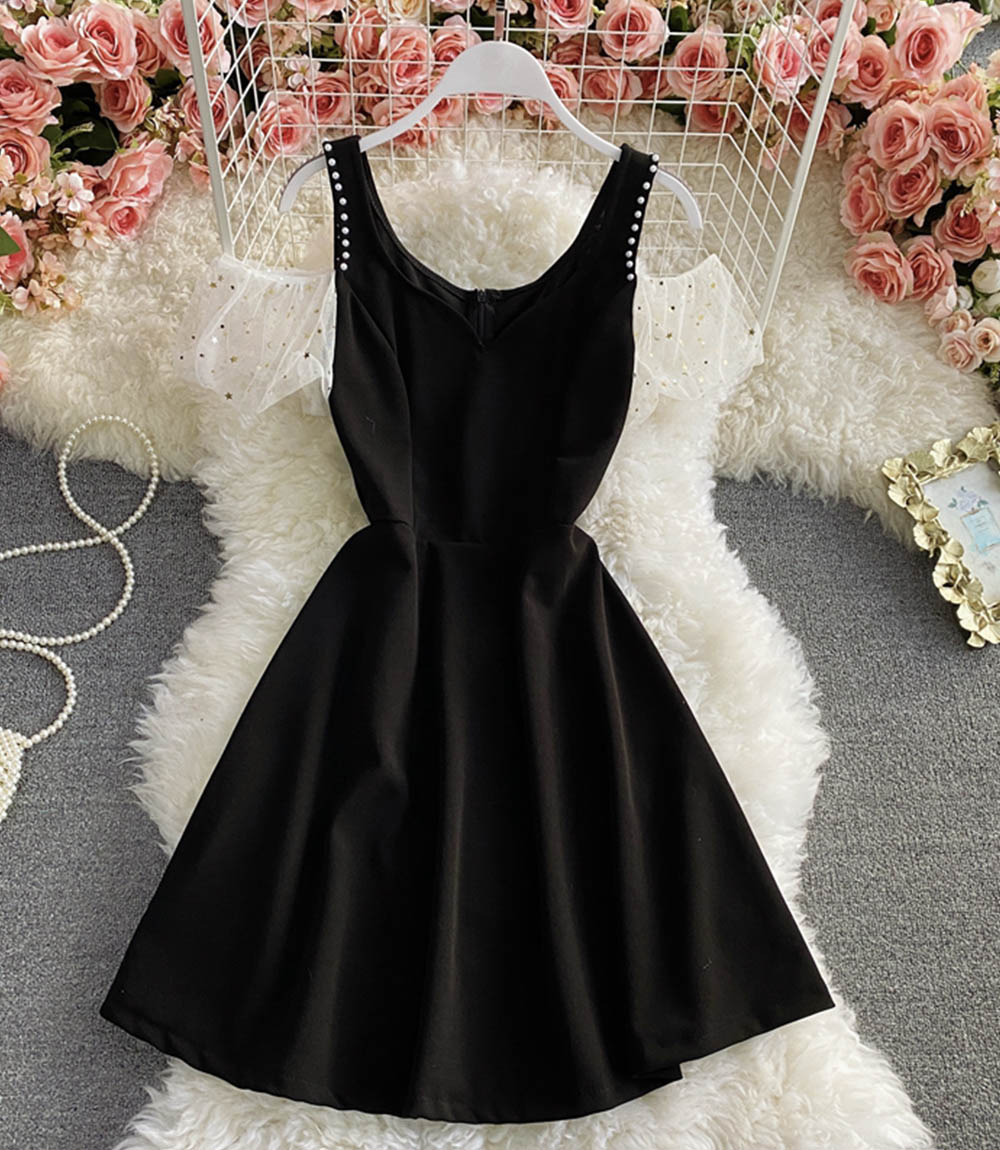 Cute A line short dress fashion dress  1324
