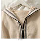 Hooded sweater women's stripe loose slim zipper sweater  2014