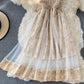 Gentle wind first love broken flower suspender dress  3336