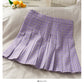 Small fresh Plaid pleated skirt women's sweet college style  2633