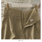 Korean retro waist closed to show thin solid color versatile skirt for women  2659