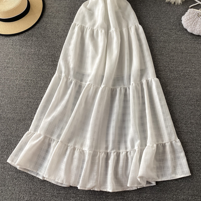 Urlaub am Meer mit V-Ausschnitt, rückenfreies Kleid 2935
