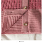 Pull femme col rond cardigan simple boutonnage coupe slim 1827