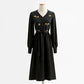 Dress stitched knit bottomed skirt retro lady temperament medium length skirt  2343