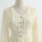New women's skirt retro stitching lace fairy skirt temperament gentle dress  2247