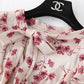 With a bottom pleated floral skirt inside, French first love retro super Fairy  2294