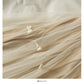 Bow Decorative High Waist medium length yarn skirt for women  2495