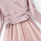 Women's suit skirt fashion knitted sweater + suspender mesh dress  2174
