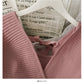 Women's Cross V-Neck long sleeve short waist knit  1698