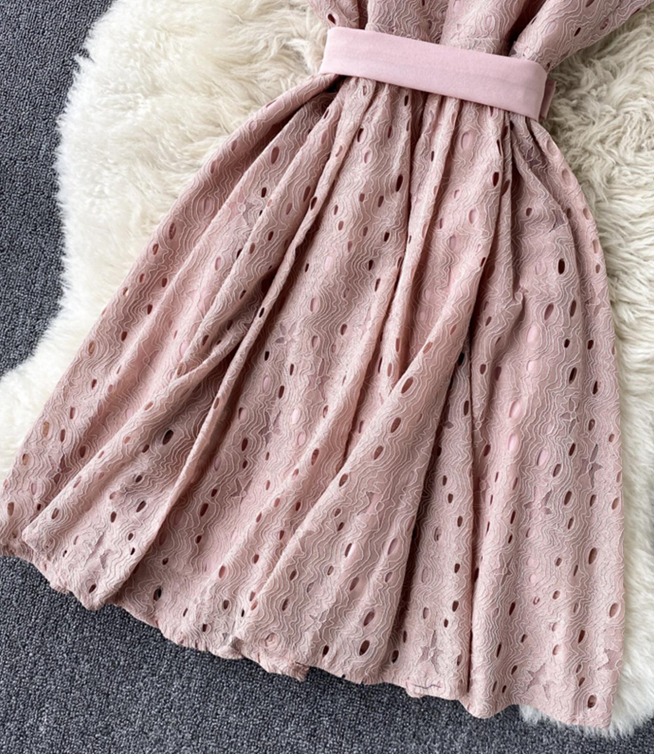 Cute v neck short dress A line fashion dress  1320