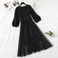 Suit bubble sleeve fairy suspender mesh skirt fashion two-piece set  2146