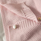 Haut cardigan vintage en tricot ample à simple boutonnage et à manches longues avec nœud papillon 1448