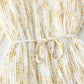 Dress women's French retro pleated waist slim dress  2167