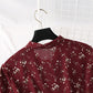 French retro long sleeved Chiffon Dress fairy super fairy series  2165