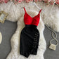 Slim slim strapless dress sexy suspender skirt Hip Wrap Skirt  3174