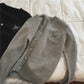 Lazy, kleine Strickjacken mit V-Ausschnitt, Pullover mit lockerem Design 1432 