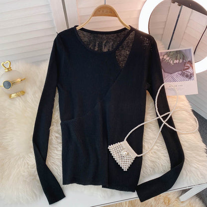 Herbst Design Sinn kleine Menge Geist ausgehöhlt Pullover Frauen 1587