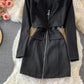 Celebrity temperament suit skirt slim and slim zipper design  2921