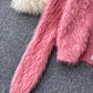 Sanfter und fauler Stil neuer Mohair-Strick 1605