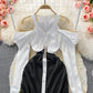 Feminine one shoulder celebrity hip skirt  2922