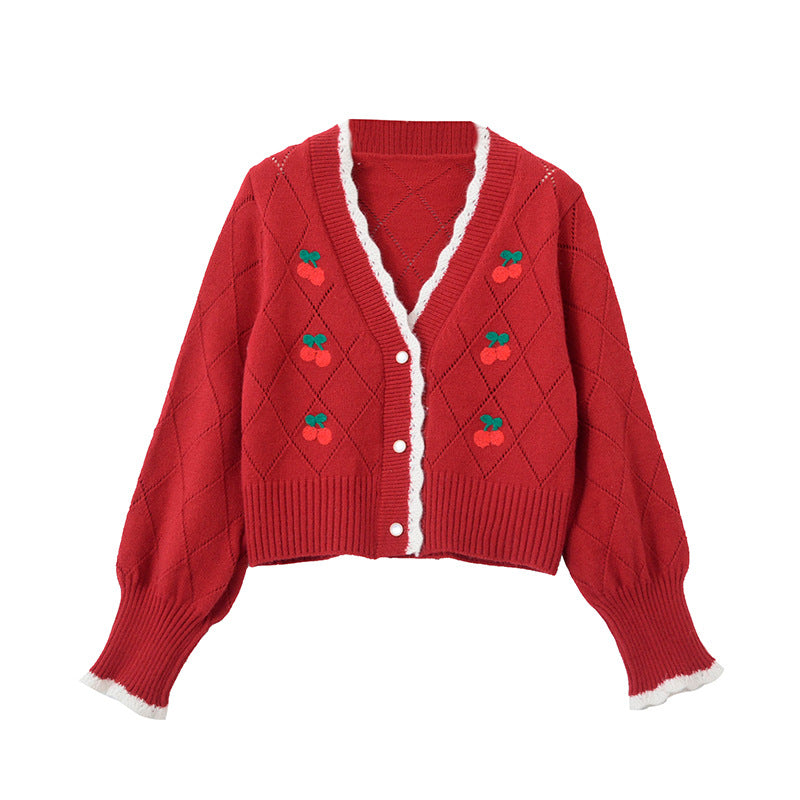 Pull cardigan court vintage, coupe vent douce, neuf, pulls mode 1440