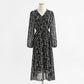 New women's Dress Chiffon Long Sleeve  2228