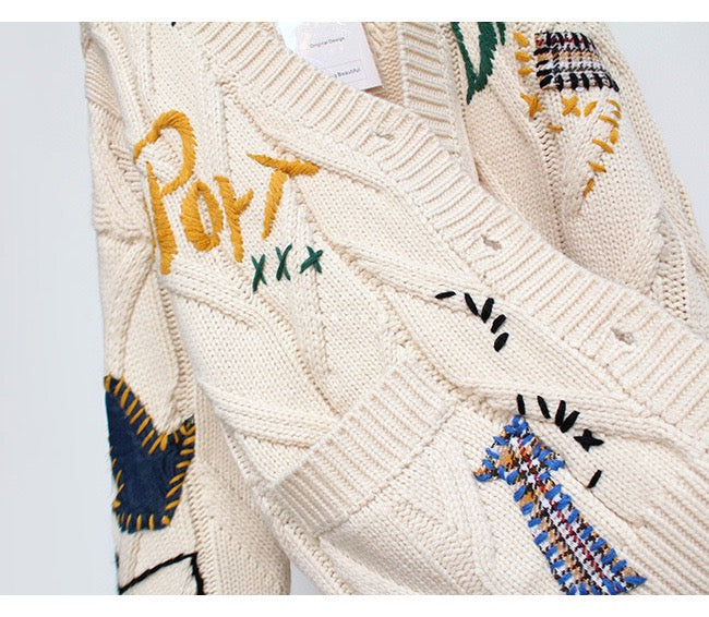 Lazy cardigans, loose knitwear fall sweaters  1443