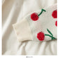 Cute cherry long sleeve sweater  1484