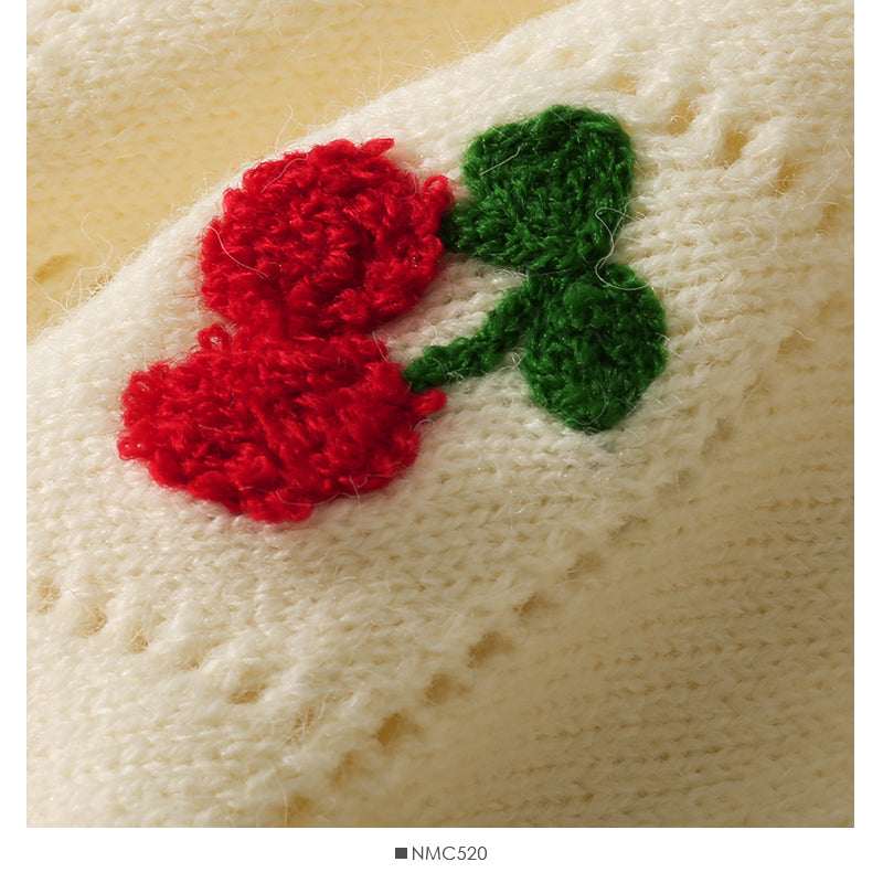 Süßer Cardigan in Kirschrot 1481