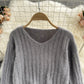 Vielseitiger Kurzpullover aus Mohair 1615
