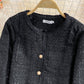 Small fragrance tweed temperament top short white coat  1683
