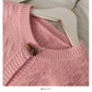 Sweater women's solid color ox horn button round neck sweater  1825