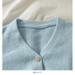 Sweater women's short Versatile Single breasted cardigan  1823