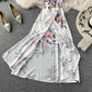 Ruffle Dress seaside holiday off shoulder  3134