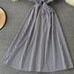 French Kikyo first love Plaid Dress  3066