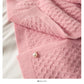 Sweater women's Plaid loose thin solid color sweater Korean V-neck  1884
