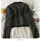 Hong Kong retro short slim round neck sweater for women  2074