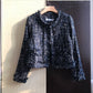 Tassel short coat women's long sleeved cardigan fashion slim fit  1639