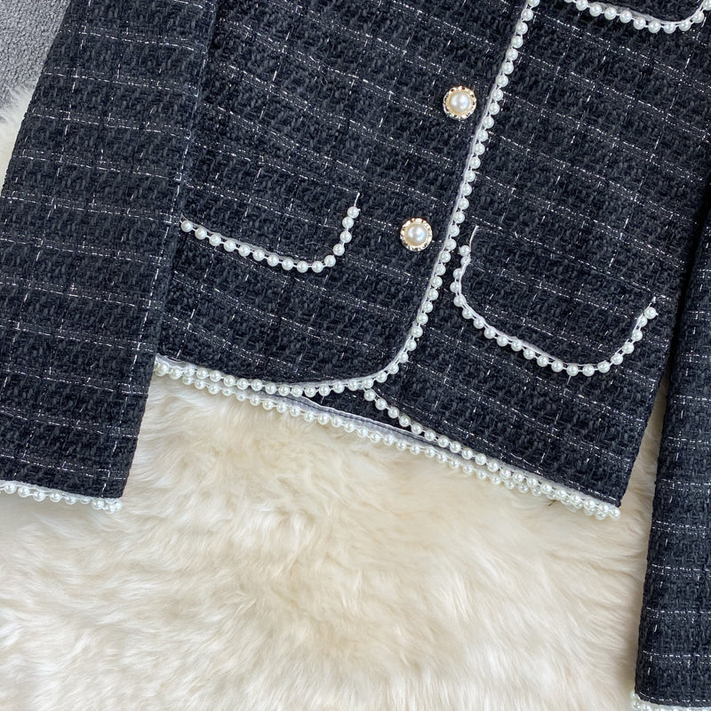 Short coat women's autumn and winter new Korean version casual and versatile  1652